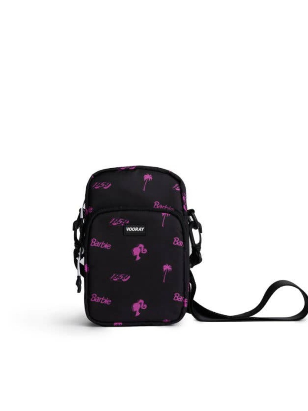 VOORAY Barbie Black & Pink Crossbody Bag